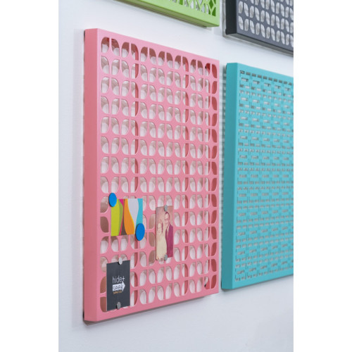 Breeze Block Metal Wall Tile 15.5 x 15.5 Pink