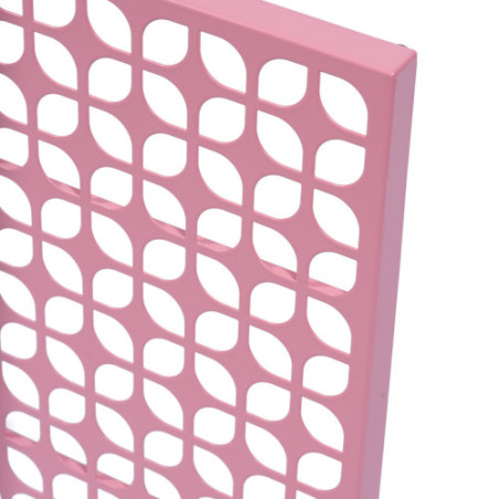 Breeze Block Metal Wall Tile 15.5 x 15.5 Pink