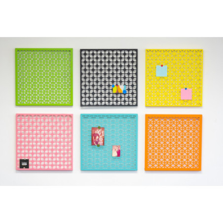 Breeze Block Metal Wall Tile 15.5 x 15.5 Pink