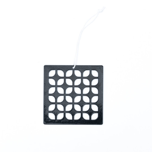 Breeze Block Metal Ornament- Galaxy in black - set of 4