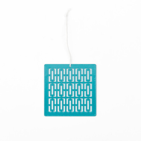 Breeze Block Metal Ornament- Granada in turquoise - set of 4