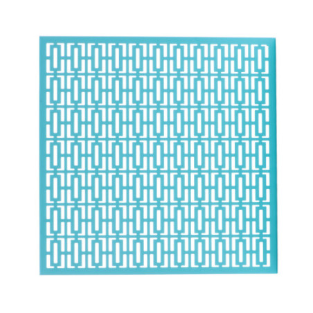 Breeze Block Metal Wall Tile 15.5 x 15.5 Turquoise