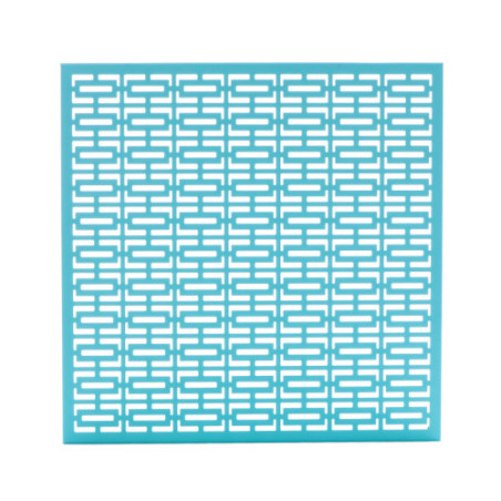 Breeze Block Metal Wall Tile 15.5 x 15.5 Turquoise