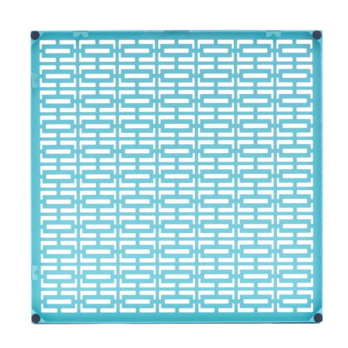 Breeze Block Metal Wall Tile 15.5 x 15.5 Turquoise
