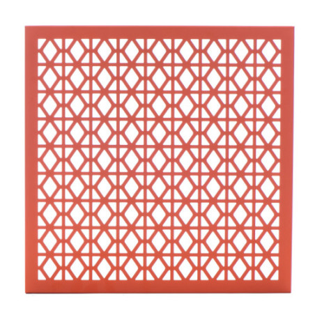 Breeze Block Metal Wall Tile 15.5 x 15.5 Orange