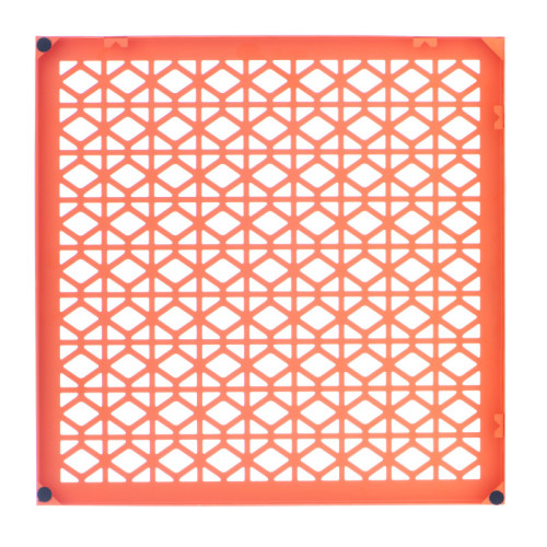 Breeze Block Metal Wall Tile 15.5 x 15.5 Orange