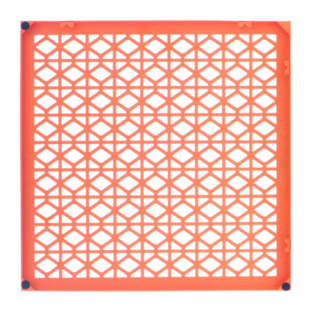 Breeze Block Metal Wall Tile 15.5 x 15.5 Orange