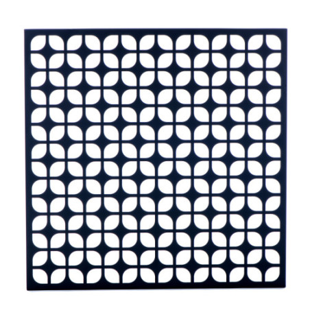 Breeze Block Metal Wall Tile 15.5 x 15.5 Black