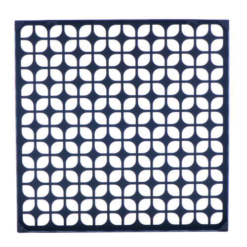 Breeze Block Metal Wall Tile 15.5 x 15.5 Black