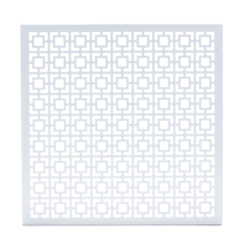 Breeze Block Metal Wall Tile 15.5 x 15.5 White