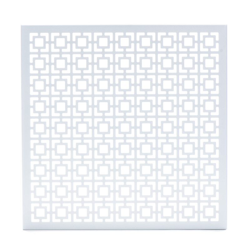 Breeze Block Metal Wall Tile 15.5 x 15.5 White