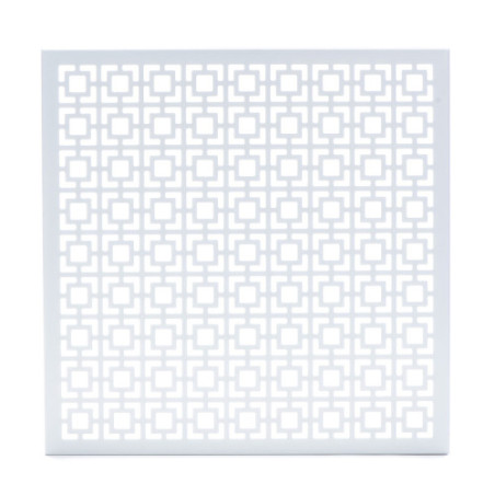 Breeze Block Metal Wall Tile 15.5 x 15.5 White