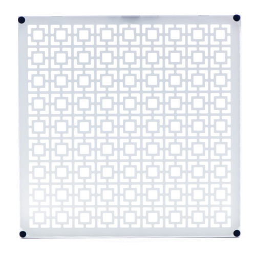 Breeze Block Metal Wall Tile 15.5 x 15.5 White