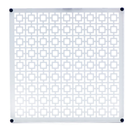 Breeze Block Metal Wall Tile 15.5 x 15.5 White