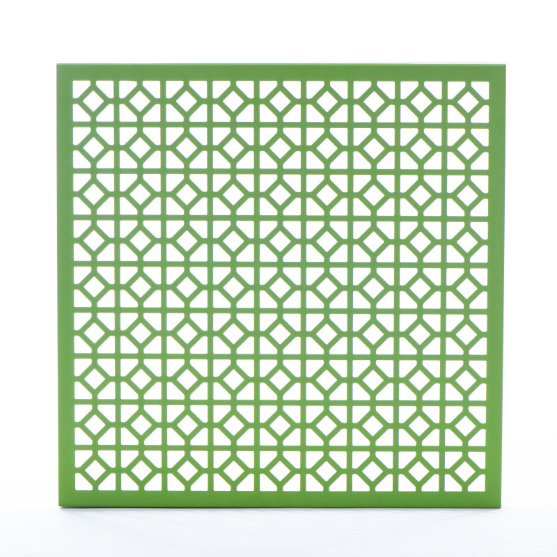 Breeze Block Metal Wall Tile 15.5 x 15.5 Greenery