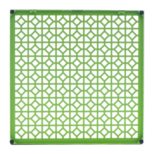 Breeze Block Metal Wall Tile 15.5 x 15.5 Greenery