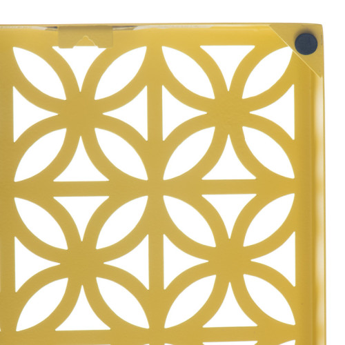 Breeze Block Metal Wall Tile 7 x 7  Lemon