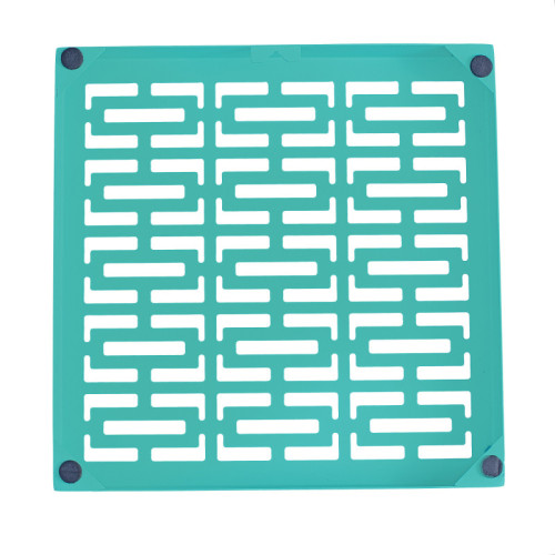 Breeze Block Metal Wall Tile 7 x 7 Turquoise