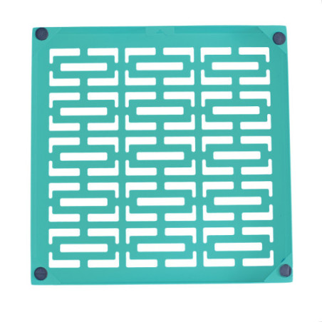 Breeze Block Metal Wall Tile 7 x 7 Turquoise