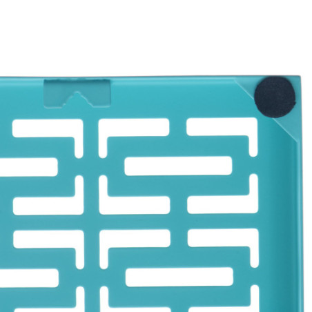 Breeze Block Metal Wall Tile 7 x 7 Turquoise