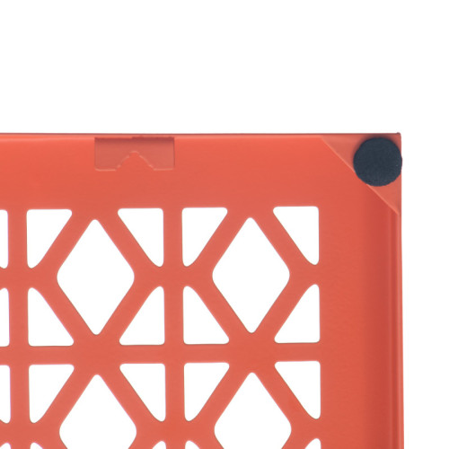Breeze Block Metal Wall Tile 7 x 7 Orange