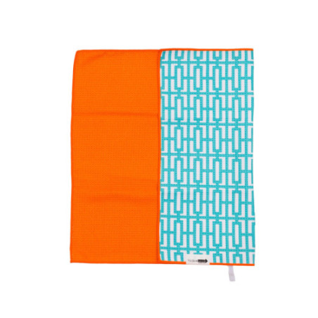 Turquoise Breeze Block Hand Towel 18 x 24