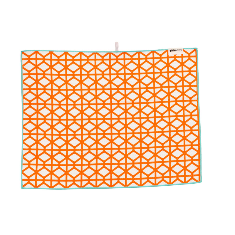 Orange Breeze Block Hand Towel 18 x 24