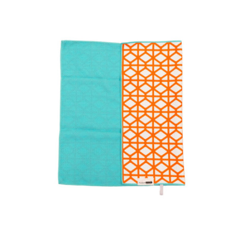 Orange Breeze Block Hand Towel 18 x 24