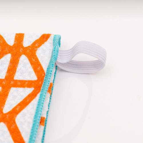 Orange Breeze Block Hand Towel 18 x 24