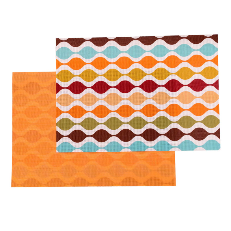 Strand double-sided Woven Rectangular Placemat - set of 4