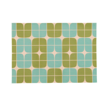 Intersection double-sided Woven Rectangular Placemat - set of 4