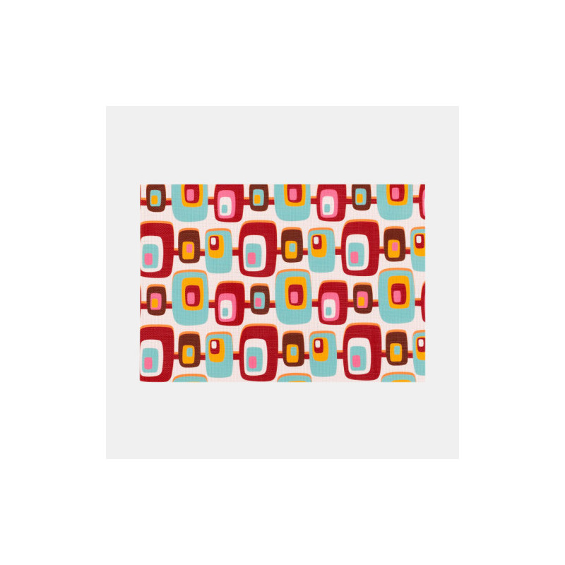 Atomic double-sided Woven Rectangular Placemat - set of 4