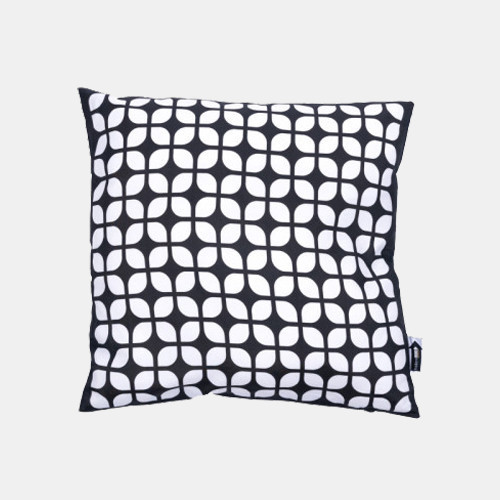 Breeze Block 17.734 Square Pillow-Black
