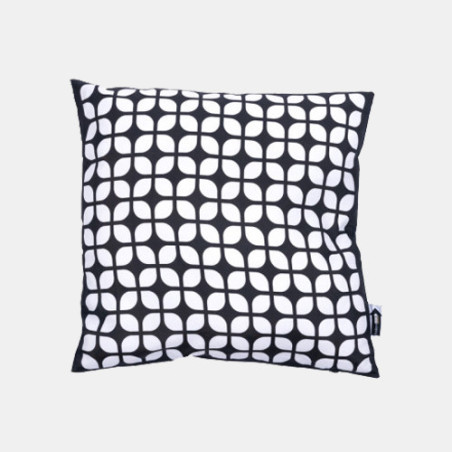 Breeze Block 17.734 Square Pillow-Black