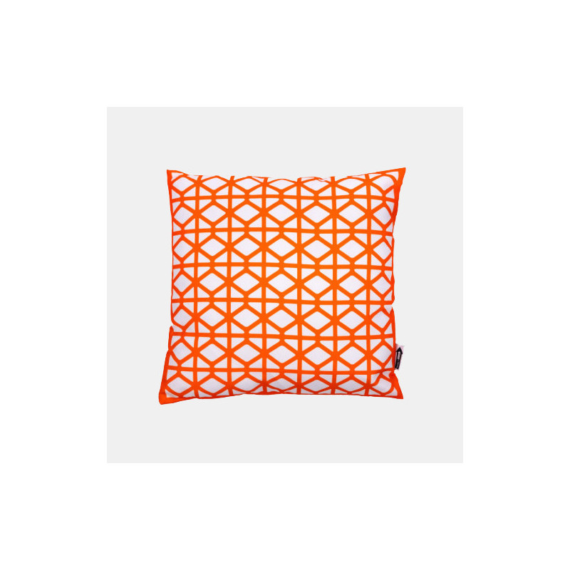Breeze Block 17.734 Square Pillow-Orange