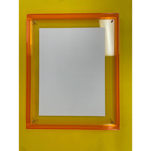 Levitate Acrylic Shadow Box Frame - Orange no print
