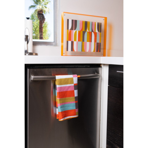 Levitate Acrylic Shadow Box Frame - Orange - Groove Print