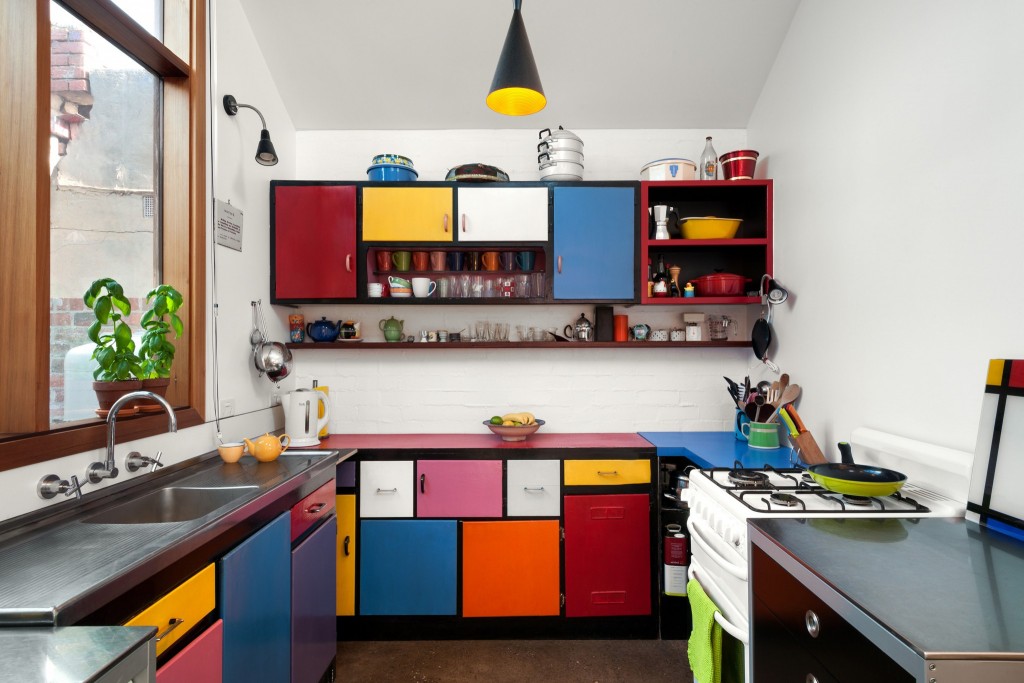 Midcentury Diy Cabinets Inspired By Piet Mondrian