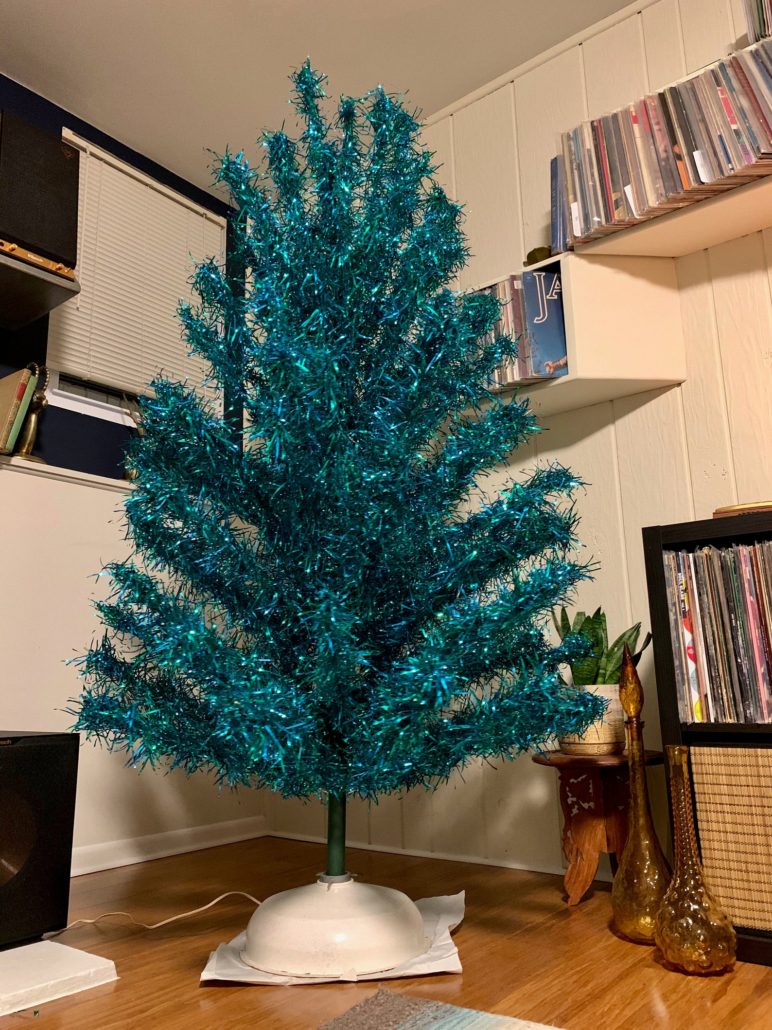 aluminum christmas trees teal