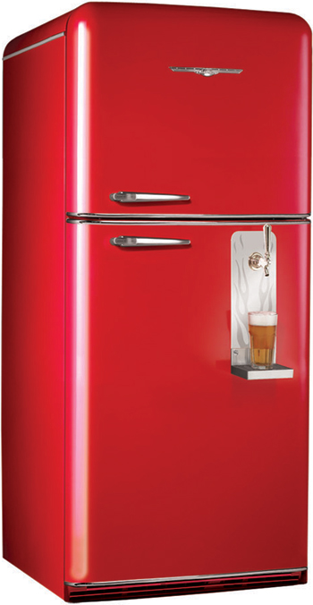Candy red appliances give your kitchen another classic retro look that you  can customize fro…