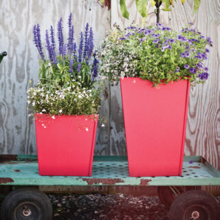 Mid Mod Planters and Watering Cans - Atomic Ranch