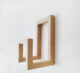 minimalist wall magazine rack