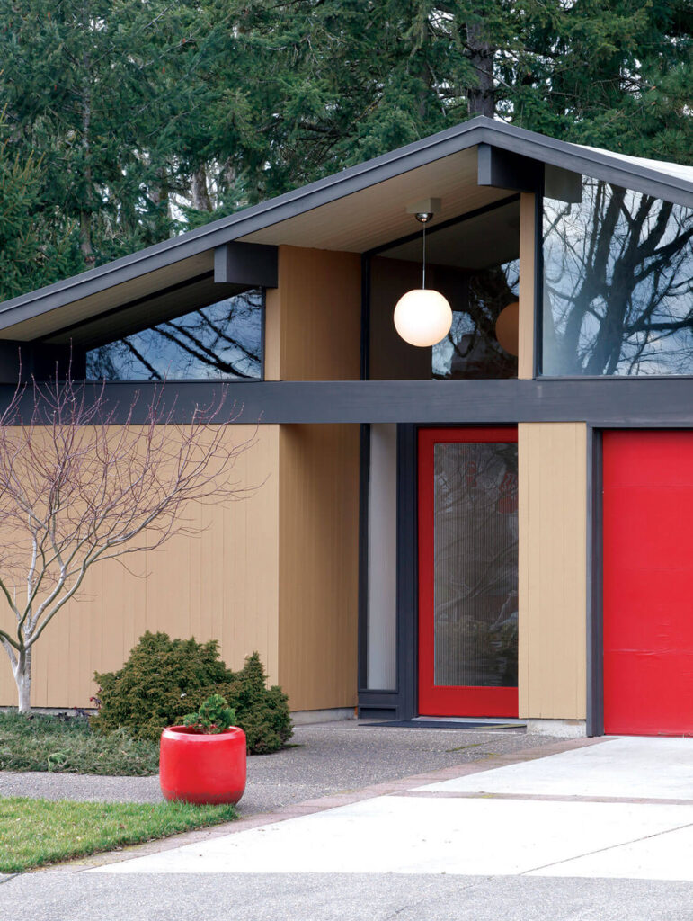 mid century modern home exterior paint colors