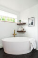 free-standing resin bathtub