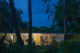 1954 St. Petersburg FL MCM home exterior at night