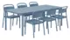 steel blue outdoor dining set