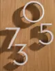 mod house numbers silver