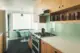 mint green backsplash in renovated 1955 Seattle kitchen