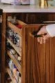 pullout spice rack in renovated Minnesota kitchen