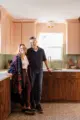 homeowners in renovated kitchen in Minnesota